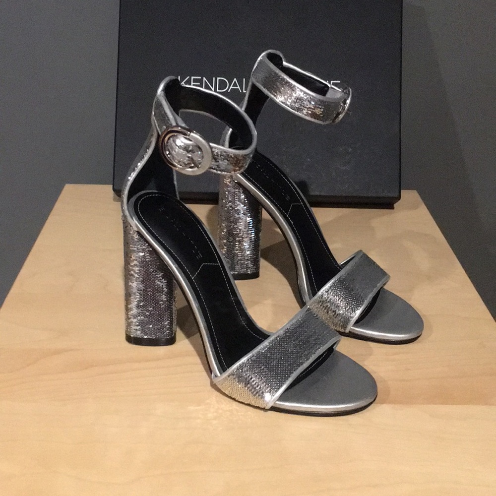 Kendall + Kylie Giselle ankle strap sandal heel